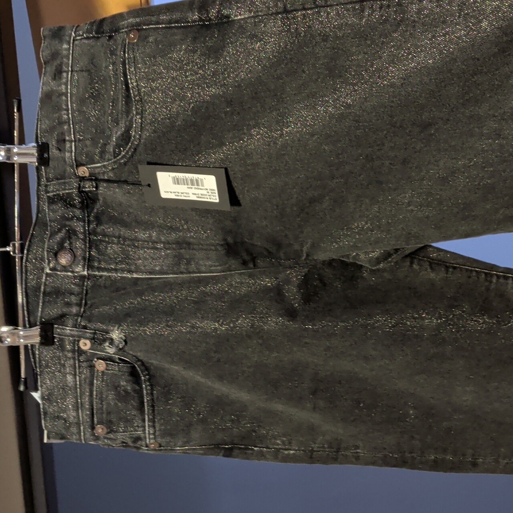 Nwt R13 Women's Boyfriend Glam Black Jeans With Sparkle - Picture 5 of 10